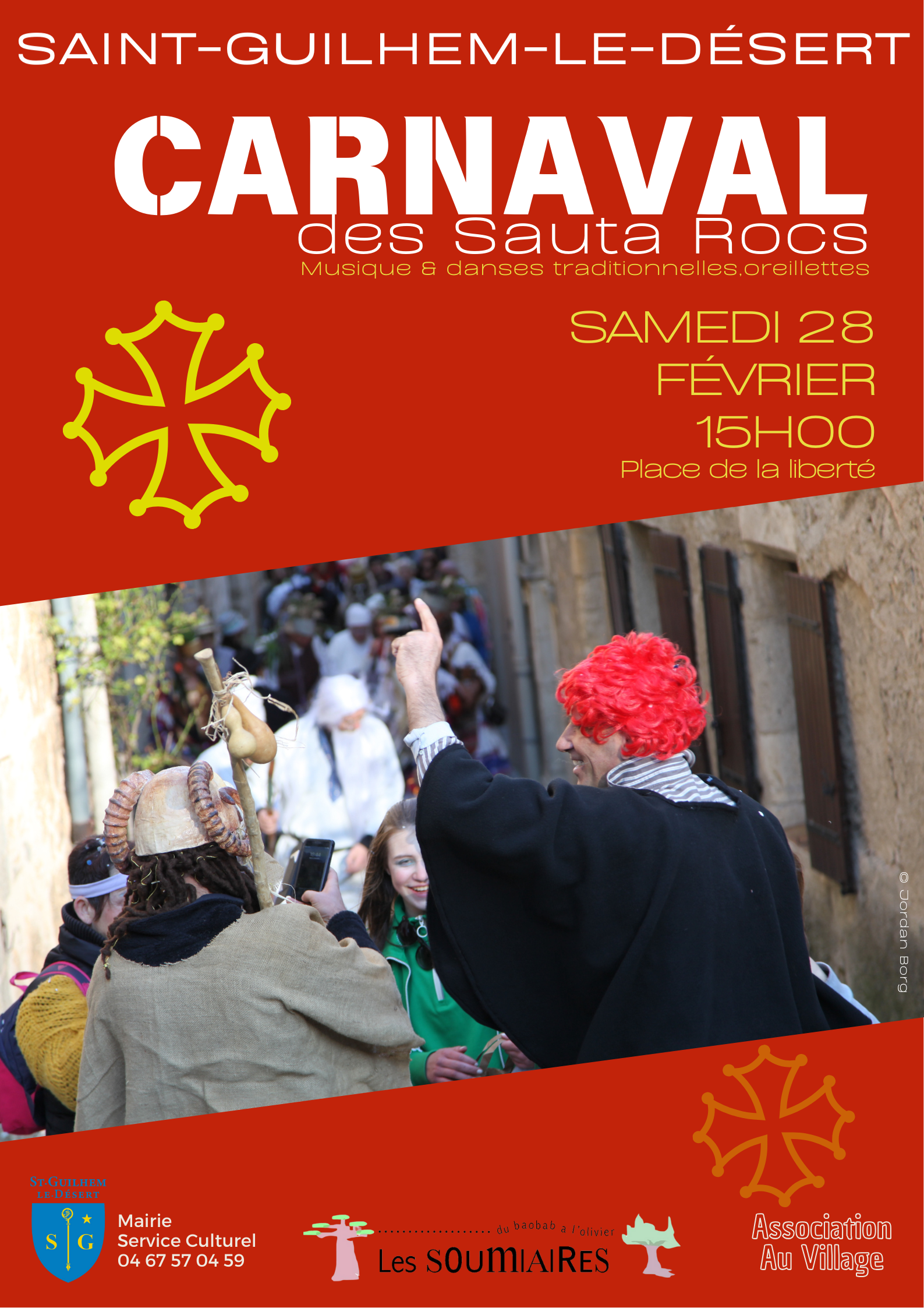 La mairie de Saint-Guilhem le désert et l’association “au village”